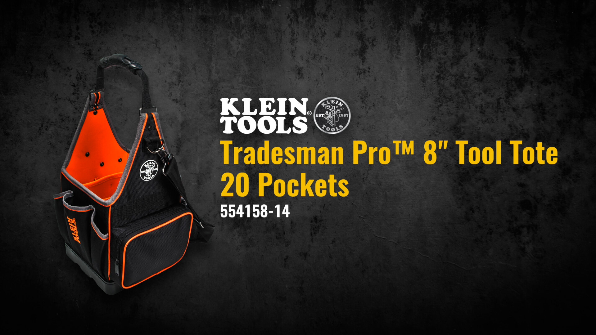[新品未使用]　YA-MANヴェーダスムースカール 32mm　手提袋付 Klein Tools Tradesman Pro 20-Pocket Tool Tote 554158-14