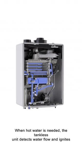 Rinnai SENSEI RX180iN Natural Gas / Liquid Propane Wall-Mounted