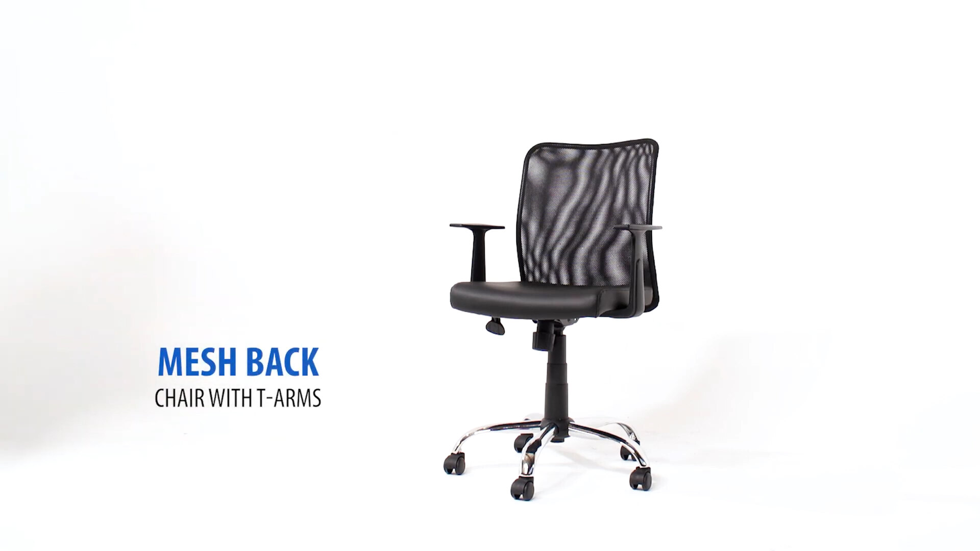 Boss B6116C-CS Black Mesh Back and Vinyl Seat Budget Task Chair