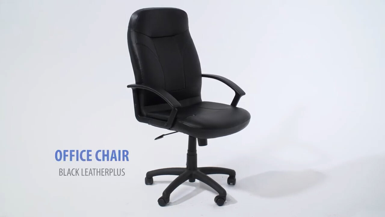 Boss B8401 Black LeatherPlus High Back Chair