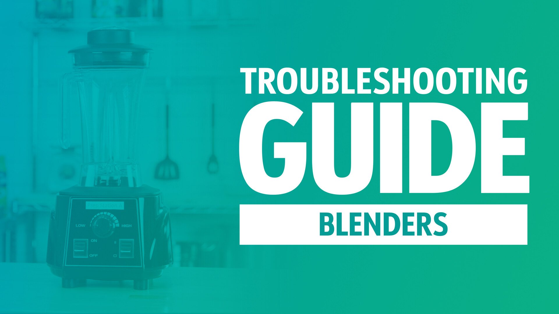Troubleshooting guide for thick pulpy juice from a blender