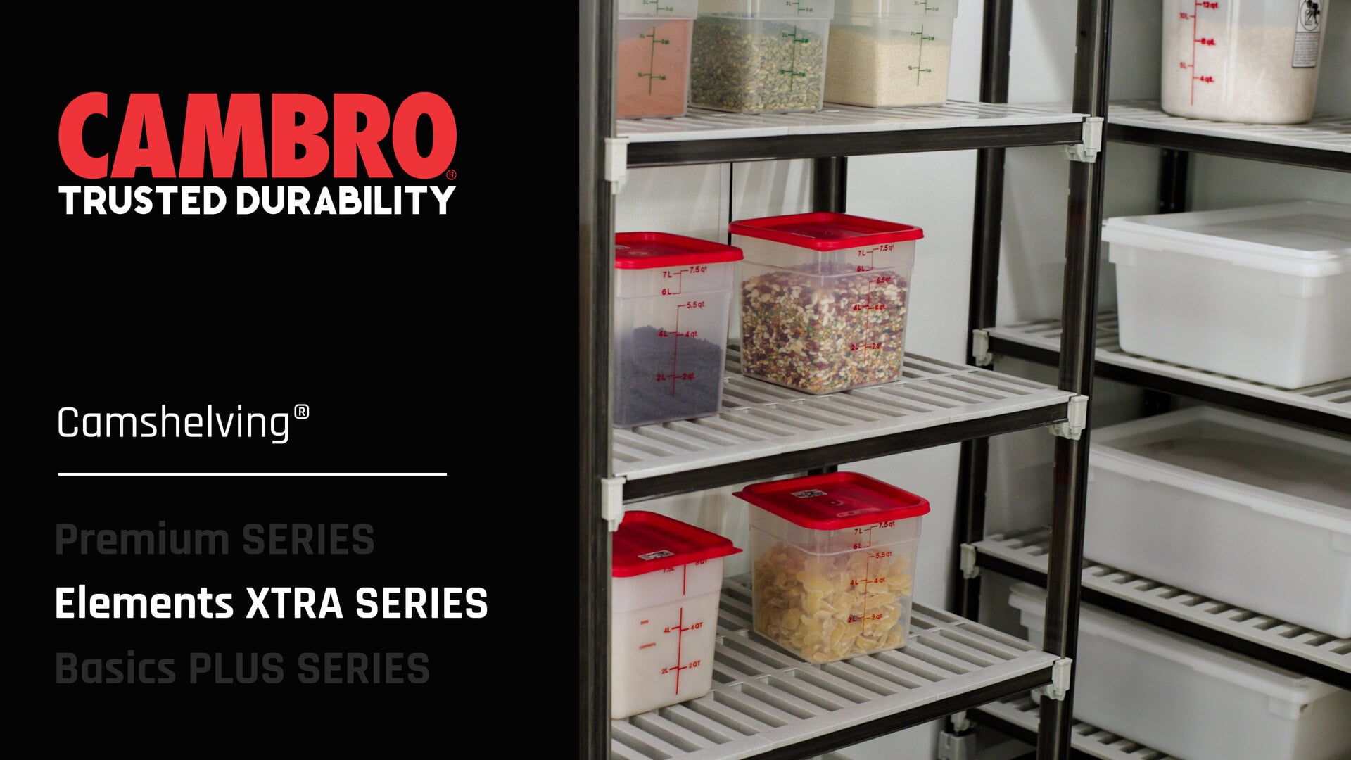 Cambro EXMU244270V4480 Camshelving® Elements XTRA Vented 4-Shelf