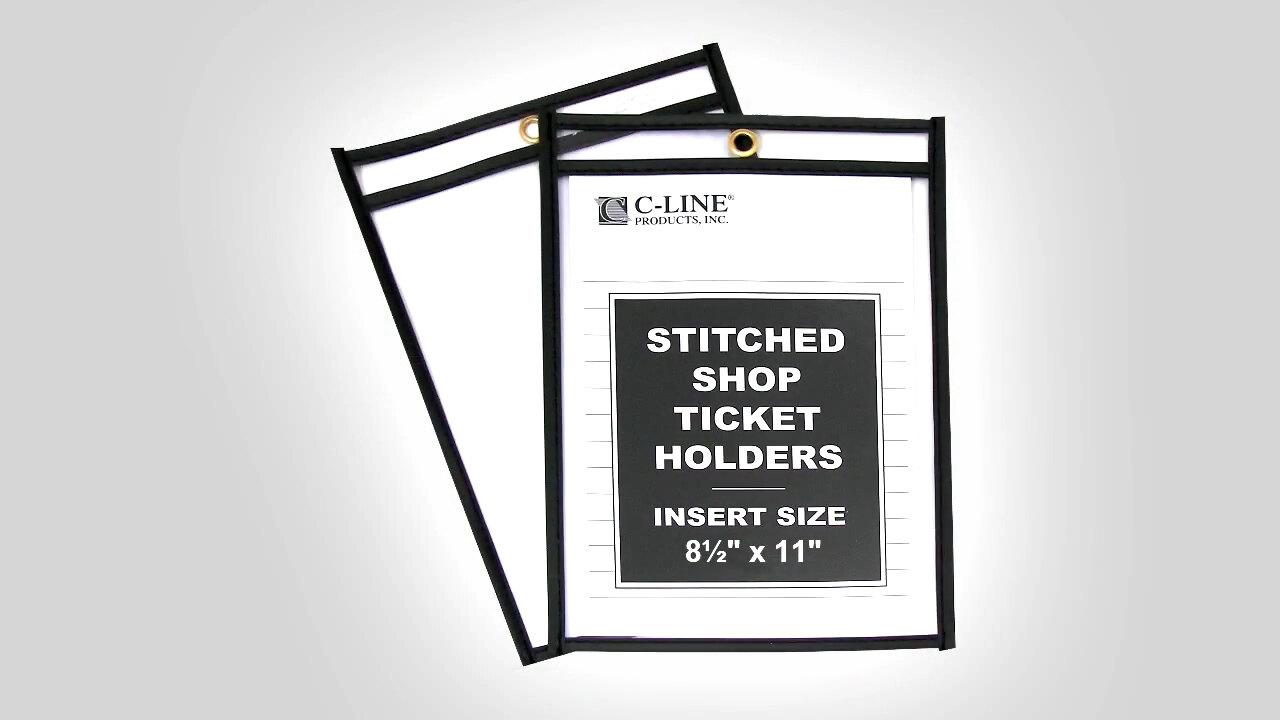 thumbnail image 2 of Shop Ticket Holders 50-Sheet Capacity - Clear Vinyl Document Protectors 8.5x11 2 of 14