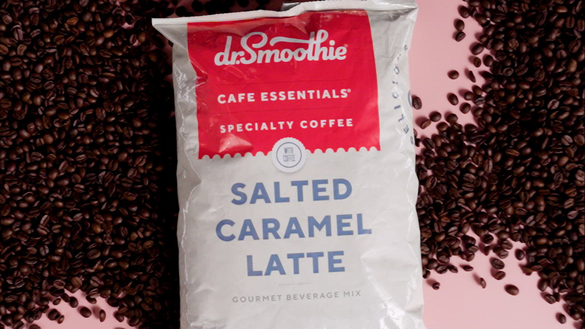 Dr. Smoothie Cafe Essentials Salted Caramel Latte Beverage Mix 3.5 lb.