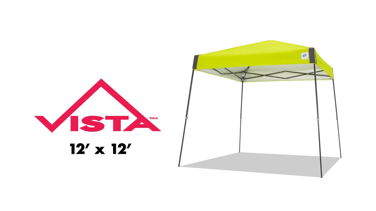 E-Z Up VS3WH10RB Vista Instant Shelter 10' x 10' Royal Blue Canopy