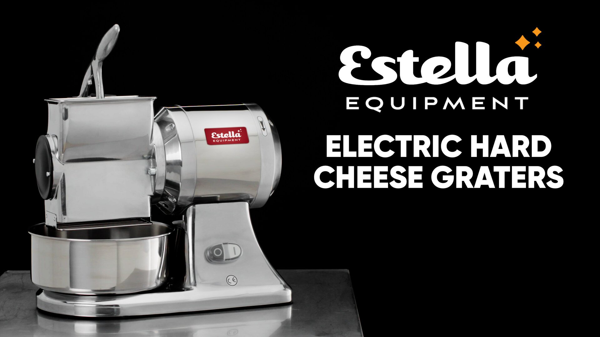 Estella CG34 Electric Hard Cheese Grater - 120V, 3/4 hp