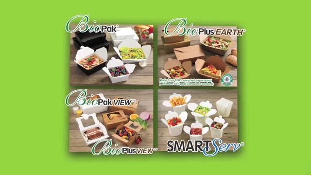 Fold-Pak 08MWPAGODM 8 oz. Pagoda Chinese / Asian Microwavable