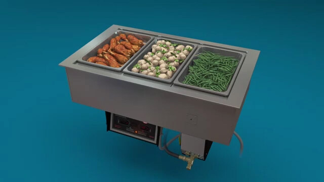 Hatco CWBR-5 Five Pan Refrigerated Drop In Cold Food Well with