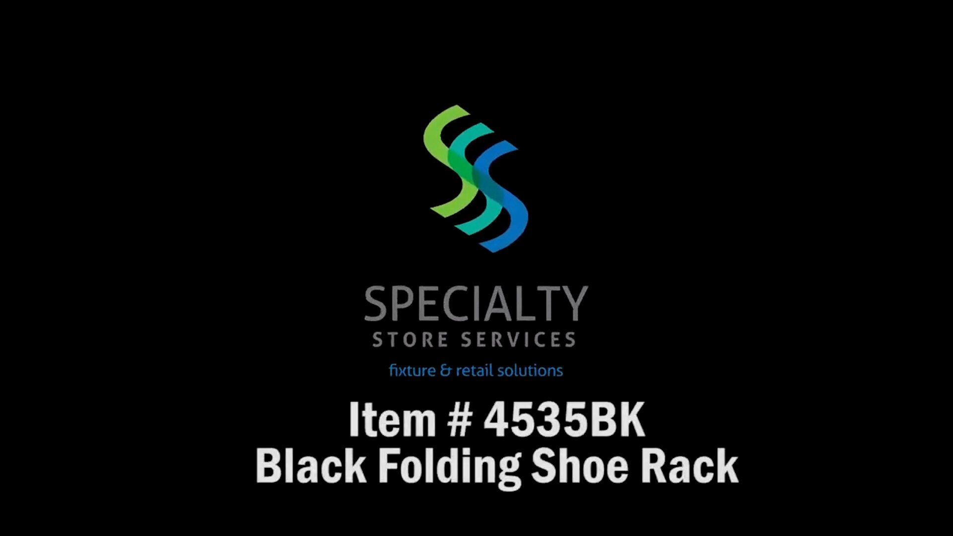 How to Use Item #4535BK - Folding Shoe Rack, image size:1920x1080