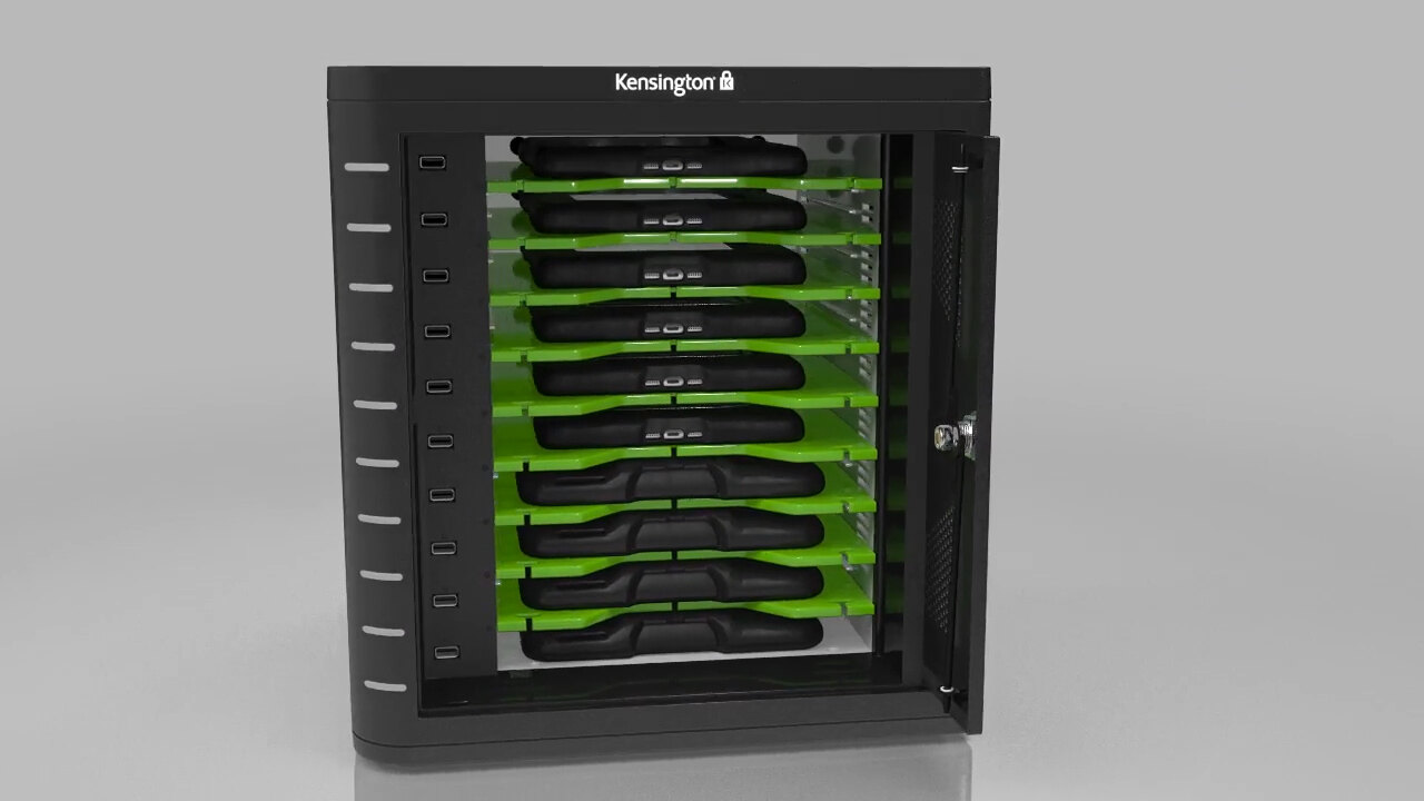 Kensington Universal Tablet Charge and Sync Cabinet Video
