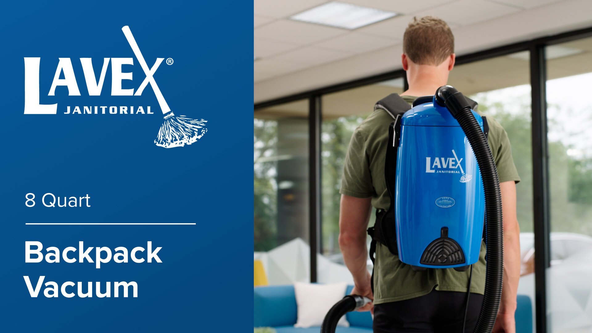 X-TAGE XWAG PRODUCTS × VENTLAX LIMITED Lavex 8 Qt. Backpack Vacuum with HEPA Filtration and 8-Piece Tool