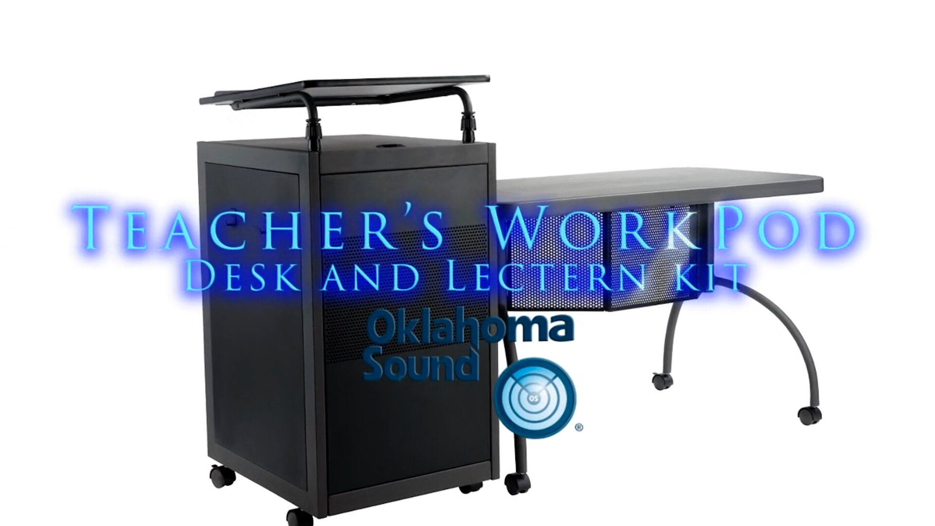 ラジオ・コンポ neat touch frame (START OKAY WORKING) Oklahoma Sound TWPD Teacher's WorkPod Mobile Desk