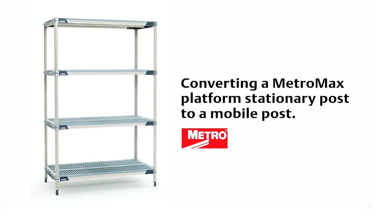 Metro MAX4-PR48VX3 MetroMax 4 Mobile Four Tier Tray Drying Rack