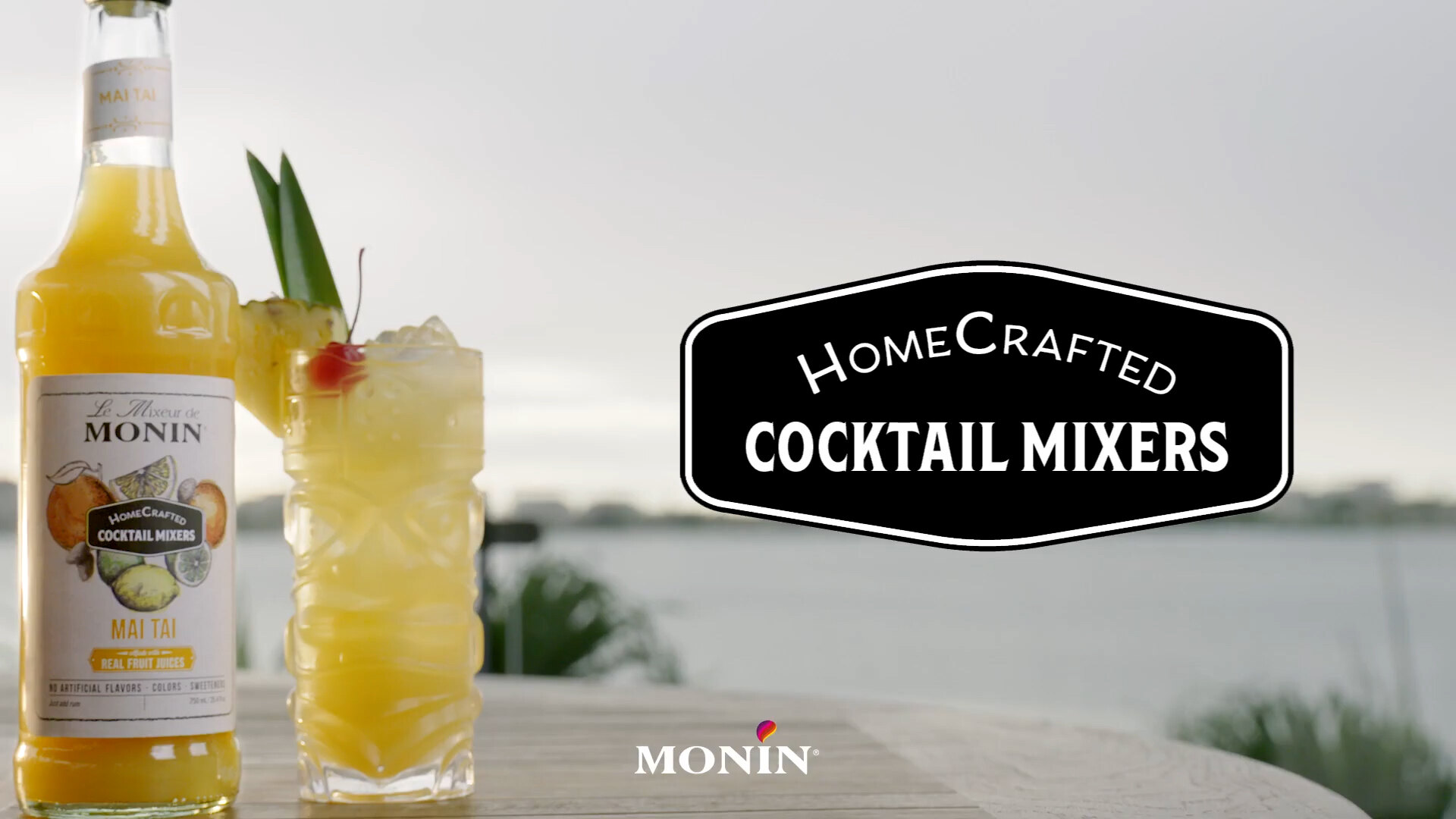 Monin 750 mL HomeCrafted Mai Tai Cocktail Mix - 6/Case