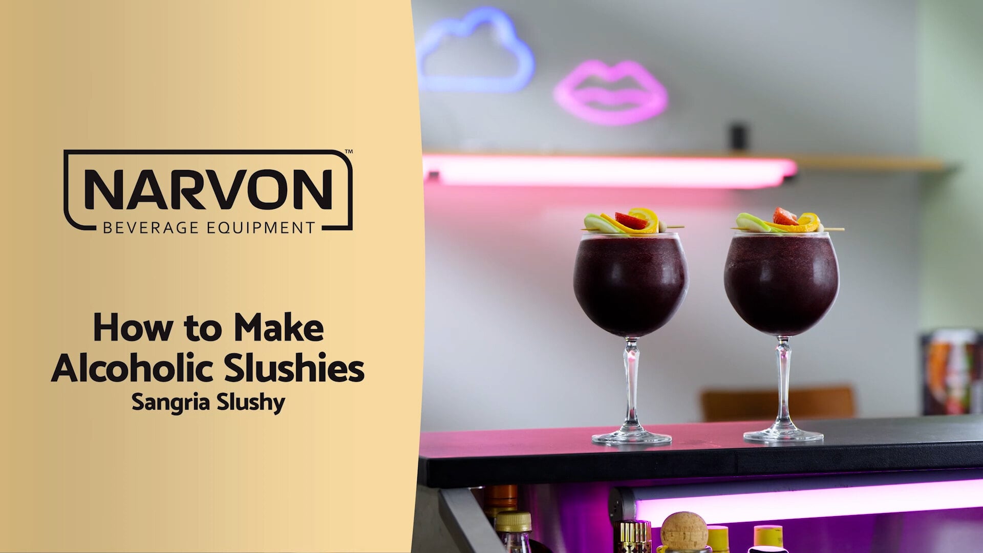 Narvon Double Slushy & Frozen Beverage Dispenser | Narvon Beverage
