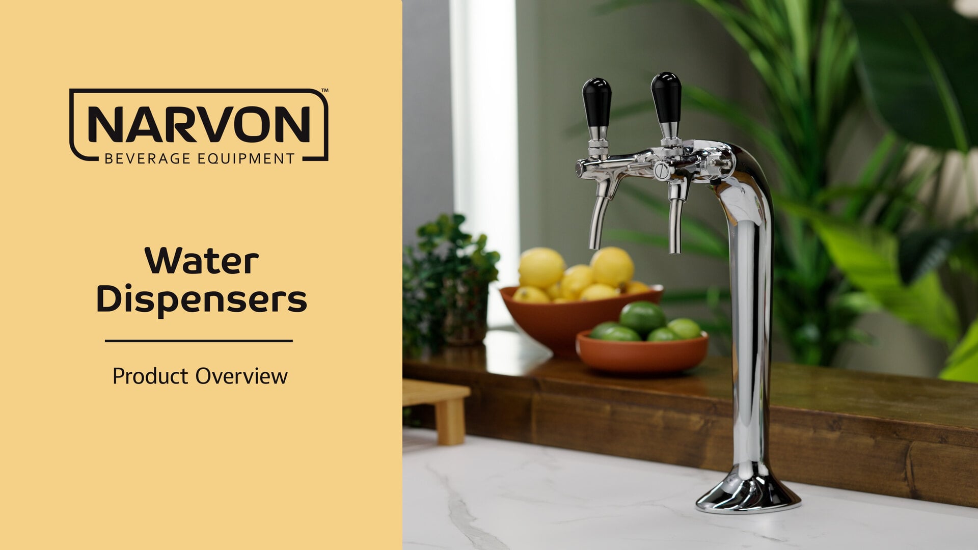 Narvon 20 GPH Undercounter Water Dispenser with Chilled, Ambient