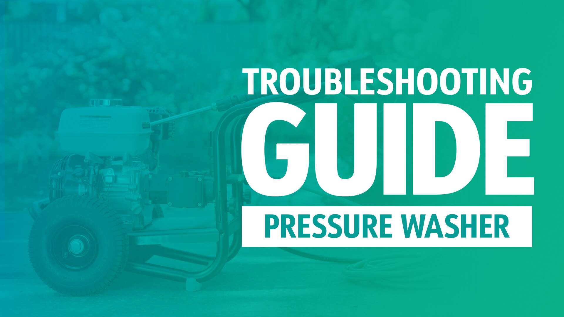 pressure washer troubleshooting decision matrix infographic