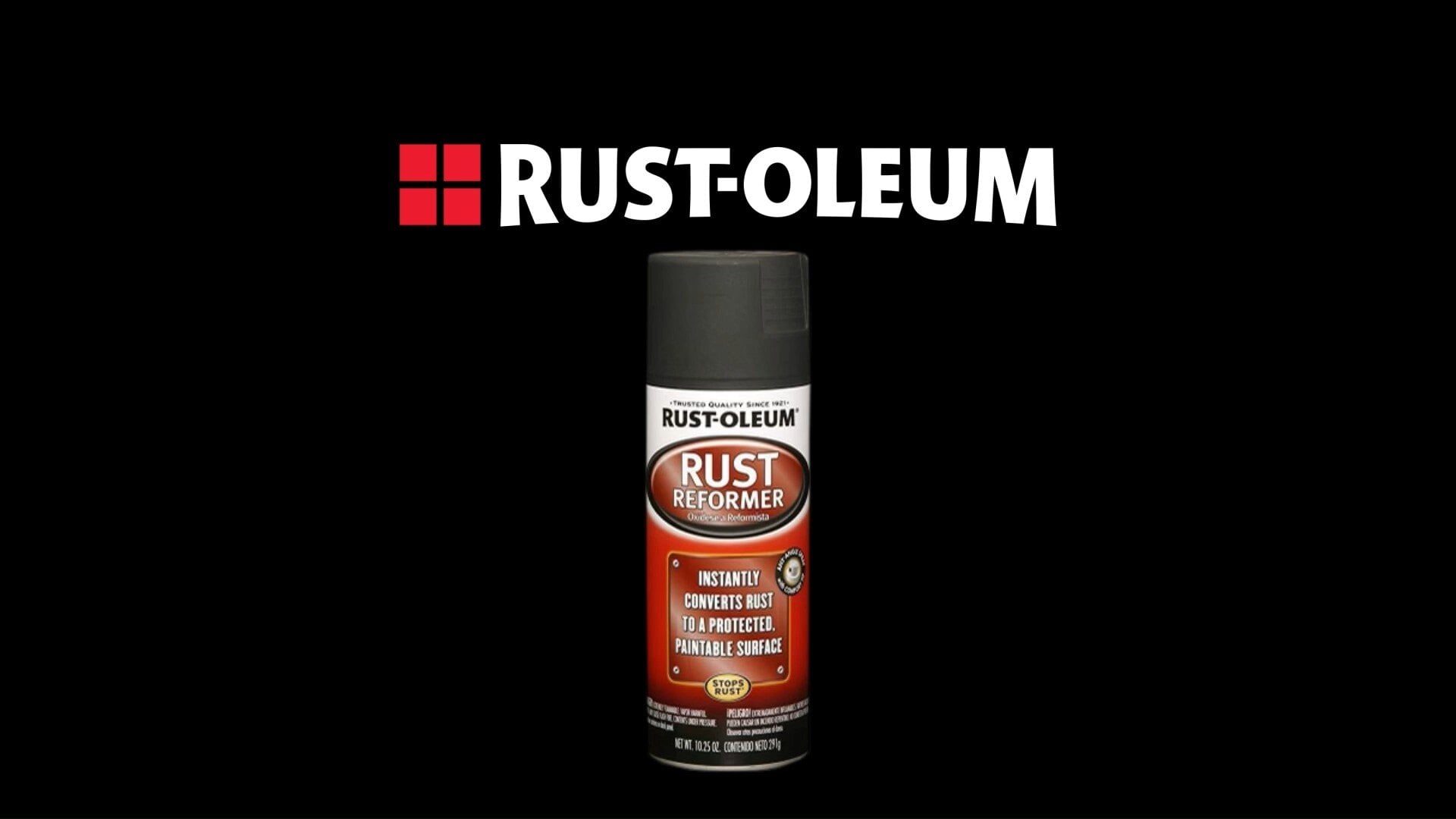 Rust-Oleum 10.25 oz. Flat Black Automotive Rust Reformer Spray