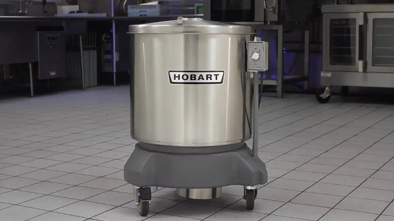 Hobart SDPE-11 20 Gallon Electric Polyethylene Salad Dryer - 1/4 HP