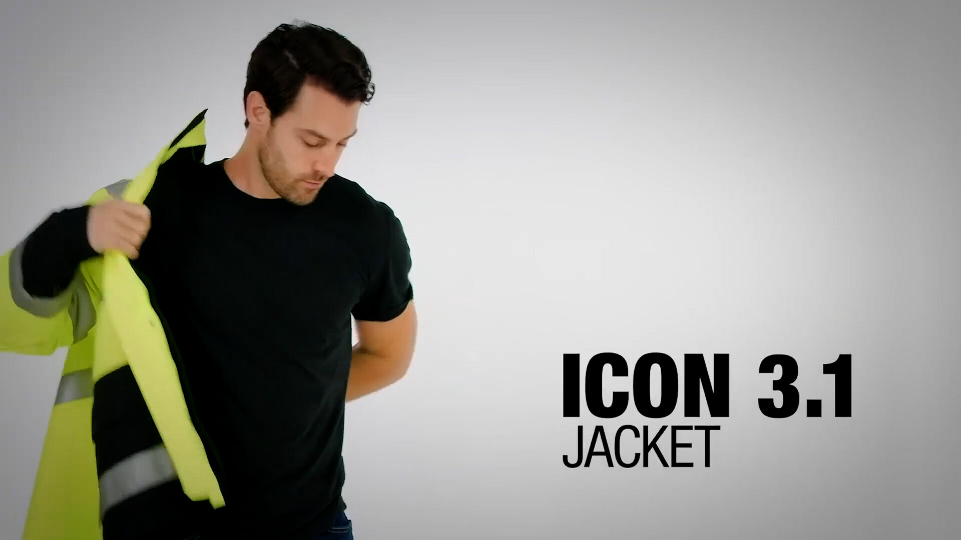 Tingley Icon 3.1 Type R Class 3 Hi-Vis Lime Jacket with Black