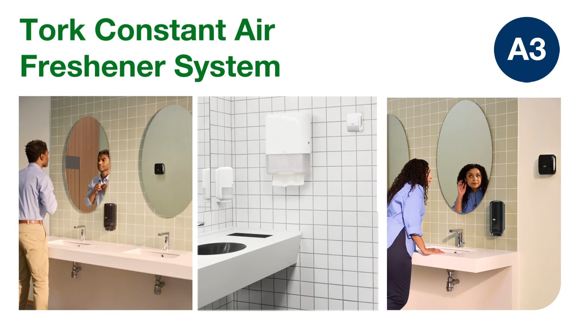 Tork 256021 White Constant Air Freshener Dispenser