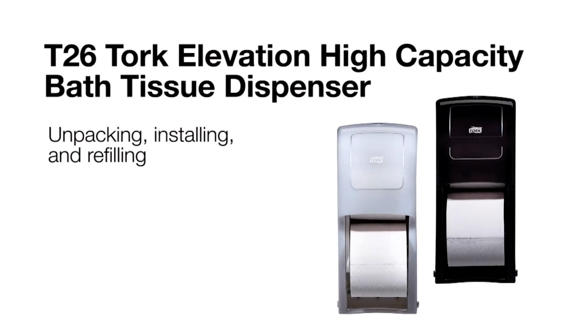 Tork Elevation 555628 High Capacity Black Double Roll Toilet