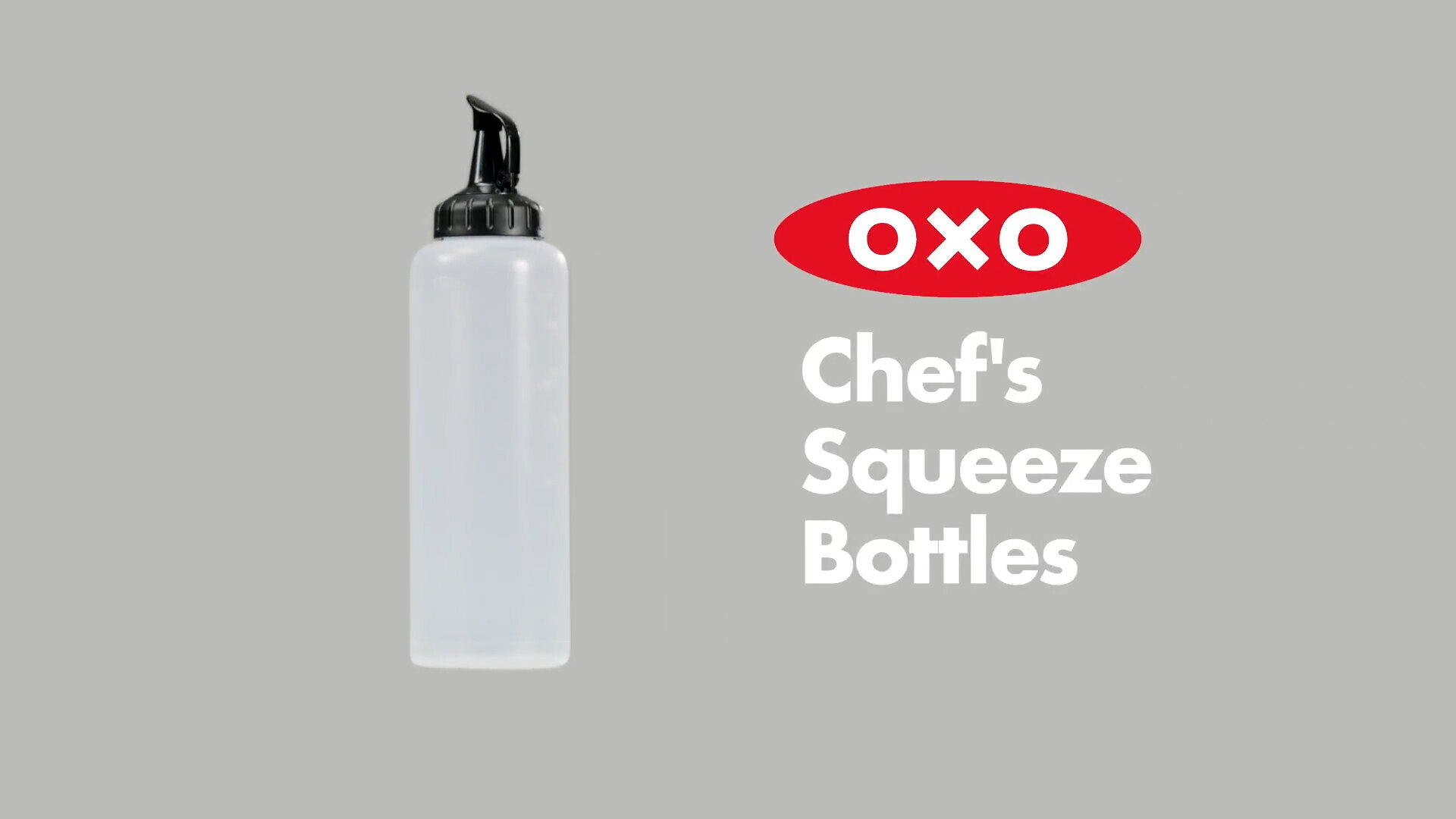 OXO 11219400 Good Grips 16 oz. Clear Standard Chef's Squeeze