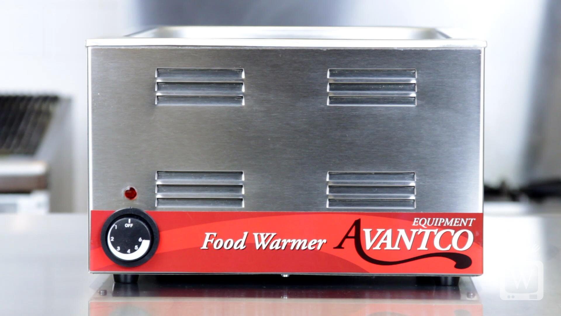 Avantco BMFW4 46 Electric Bain Marie Buffet Countertop Food Warmer with 4  Half Size Wells - 1750W, 120V
