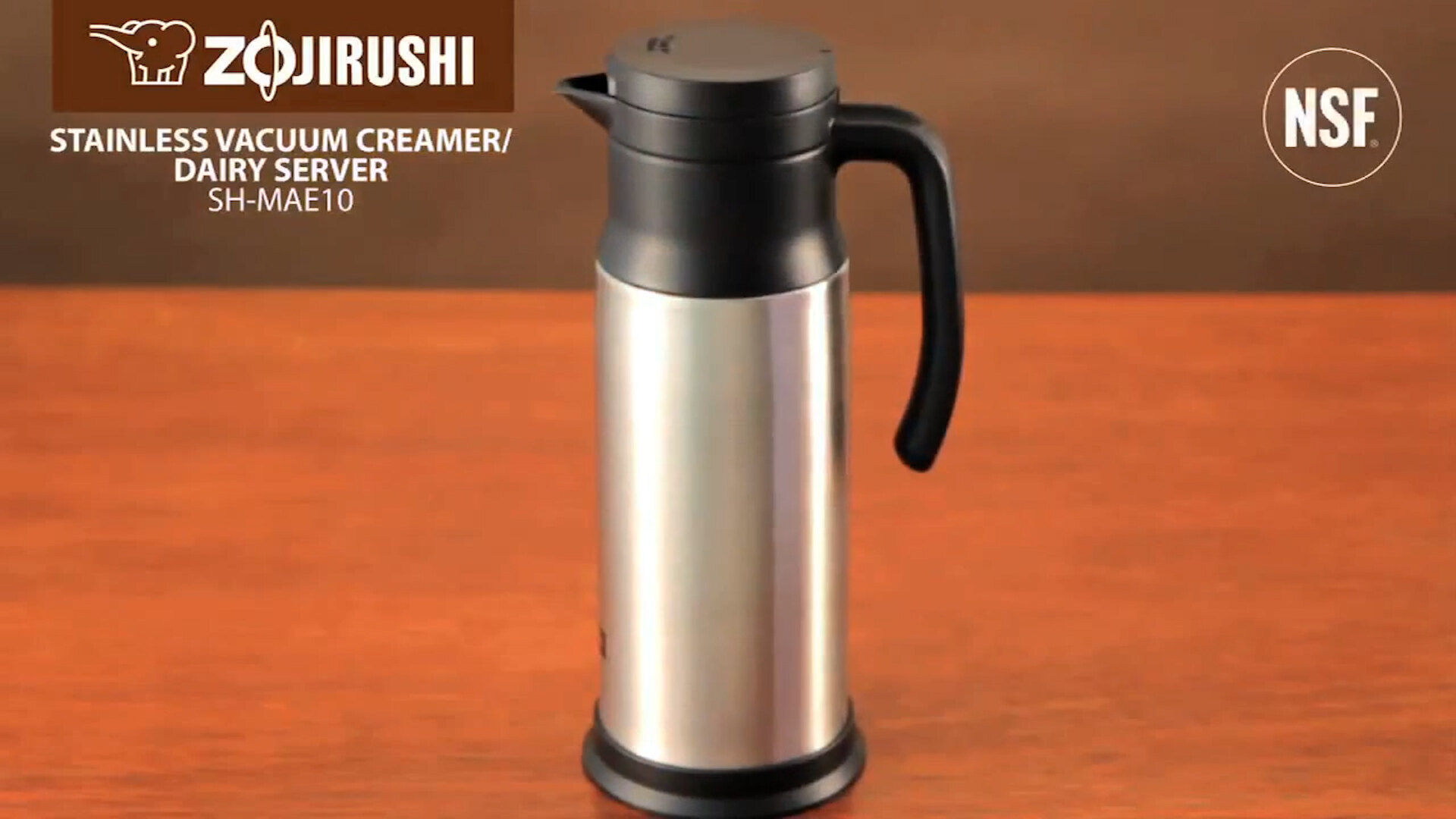 Zojirushi SH-MAE10 34 oz. Stainless Steel Insulated Creamer