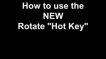 DYMO: Rhino 4200: How to use the rotate "Hot Key"