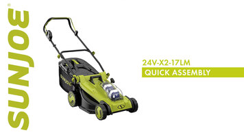 Sun Joe 24V-X2-17LM 17" Cordless Lawn Mower Assembly Instructions
