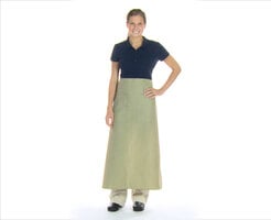 Intedge Beige Poly-Cotton Bistro Apron Female Modeling Video