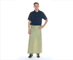 Intedge Beige Poly-Cotton Bistro Apron Male Modeling Video