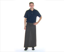 Intedge Brown Poly-Cotton Bistro Apron Modeling Video