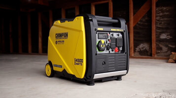 Champion 4500-Watt Portable Dual Fuel Inverter Generator with Electric Start (Model 200988)