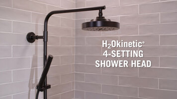 H2OKinetic 4-Setting Slide Bar Handshower