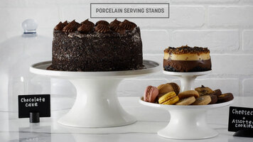 American Metalcraft Porcelain Serving Stands