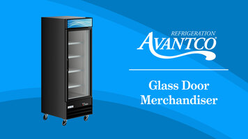 Avantco Glass Door Merchandisers