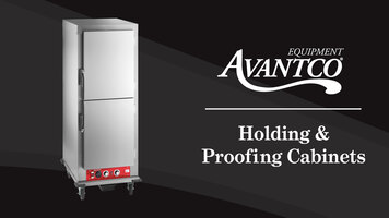 Avantco Holding & Proofing Cabinets Avantco Holding & Proofing Cabinets