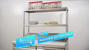 How to Assemble an Avantco Prep Table Overshelf