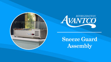 Avantco Countertop Prep Rails Sneeze Guard Assembly Avantco Countertop Prep Rails Sneeze Guard Assembly