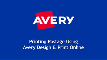 Avery: Design & Print Online