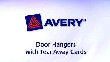 Avery Door Hangers with Tear-Away Cards