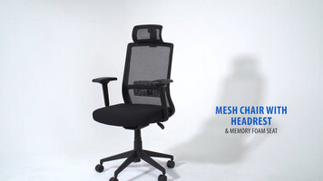 HR_Mesh Chair with Headrest Features_B6035