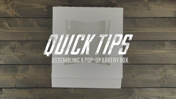 How to Assemble a Pop-Up Bakery Box