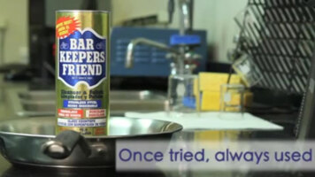 Bar Keepers Friend on Cookware