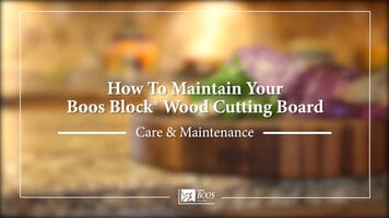 How To Maintain Your Boos Block Wood Cutting Board