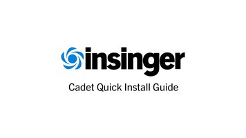 Insigner Cadet Dishwasher: How to Install