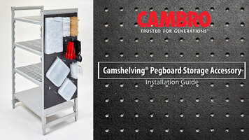 Camshelving Storage Accessory: Pegboard Installation