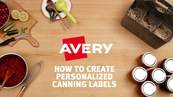 Avery Custom Canning Labels